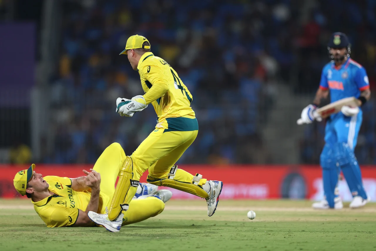 Mitchell Marsh Dropping The Crucial Catch Of Virat Kohli