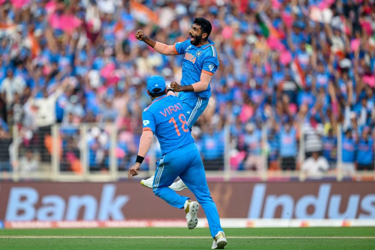 Jasprit Bumrah Celebrating The Wicket Of Mohammad Rizwan