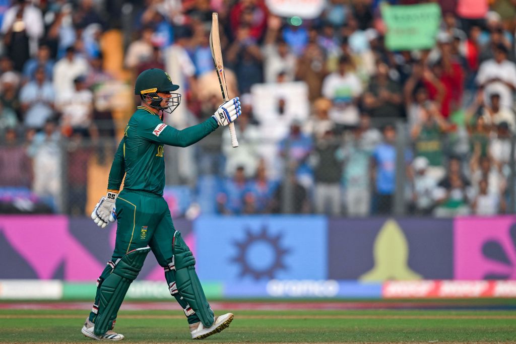 Quinton de Kock put on a show for the Wankhede crowd against Bangladesh