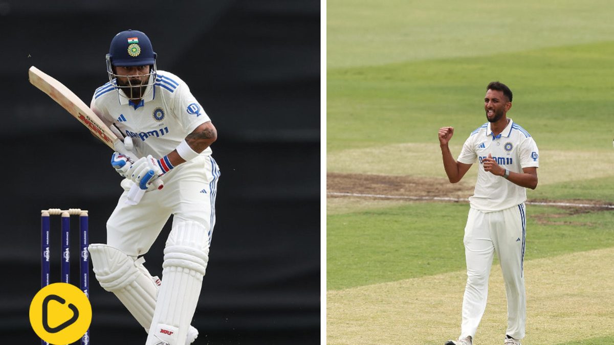 Virat Kohli and Prasidh Krishna in action during India’s two-day intrasquad match simulation ahead of the 2024-25 Border-Gavaskar Trophy