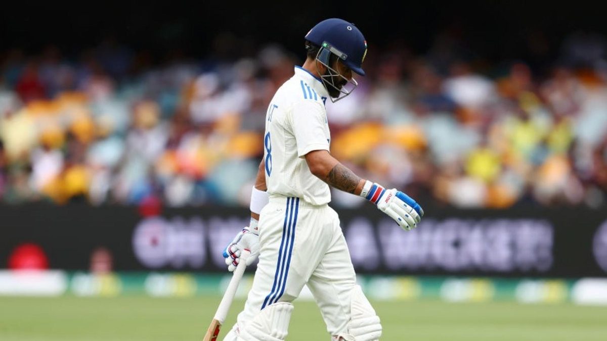 Virat Kohli's difficult period continued as he succumbed for three in the first innings of the Gabba Test, resulting in his Test batting average falling to the lowest it has been since 2016.